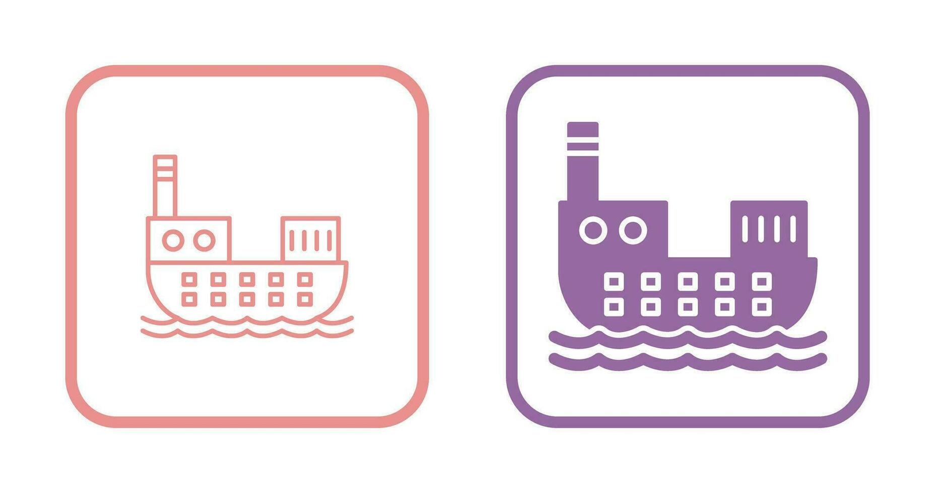 Cargo Ship Vector Icon
