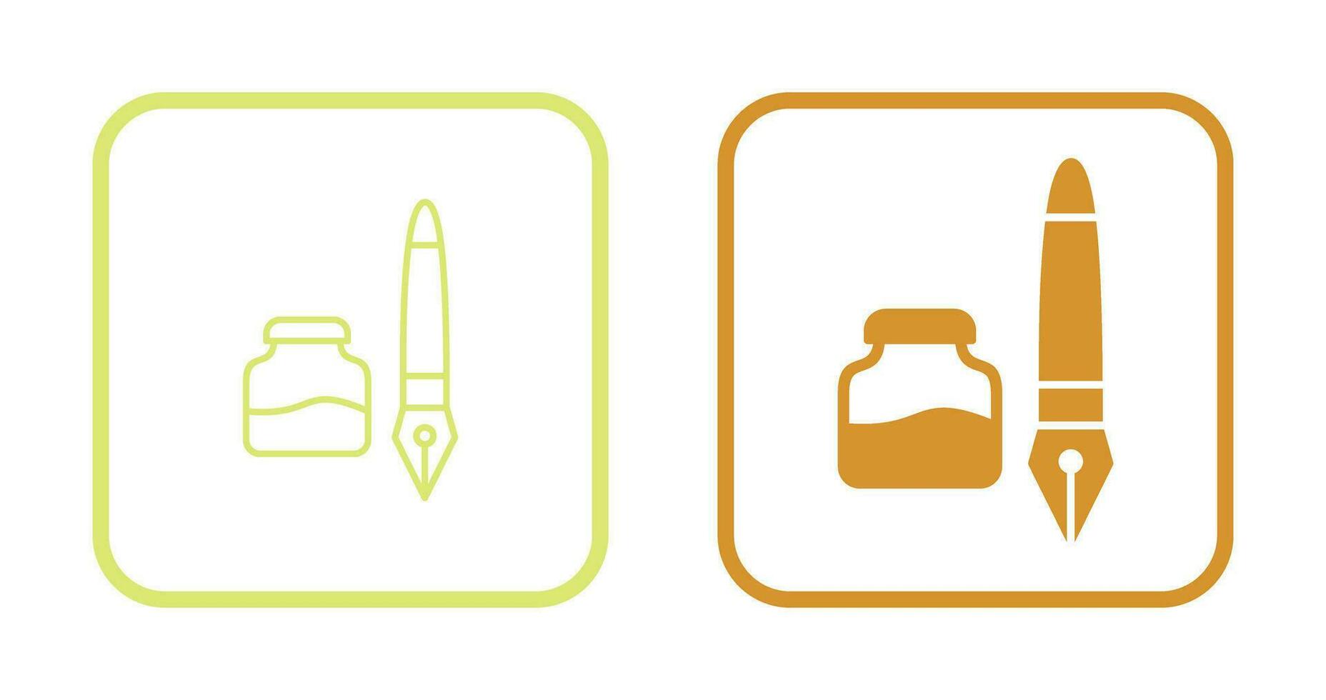 Ink and Pen Vector Icon