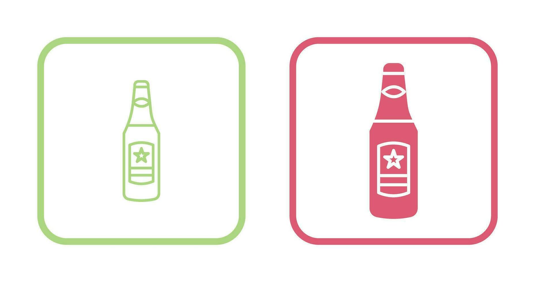 Beer Bottle Vector Icon