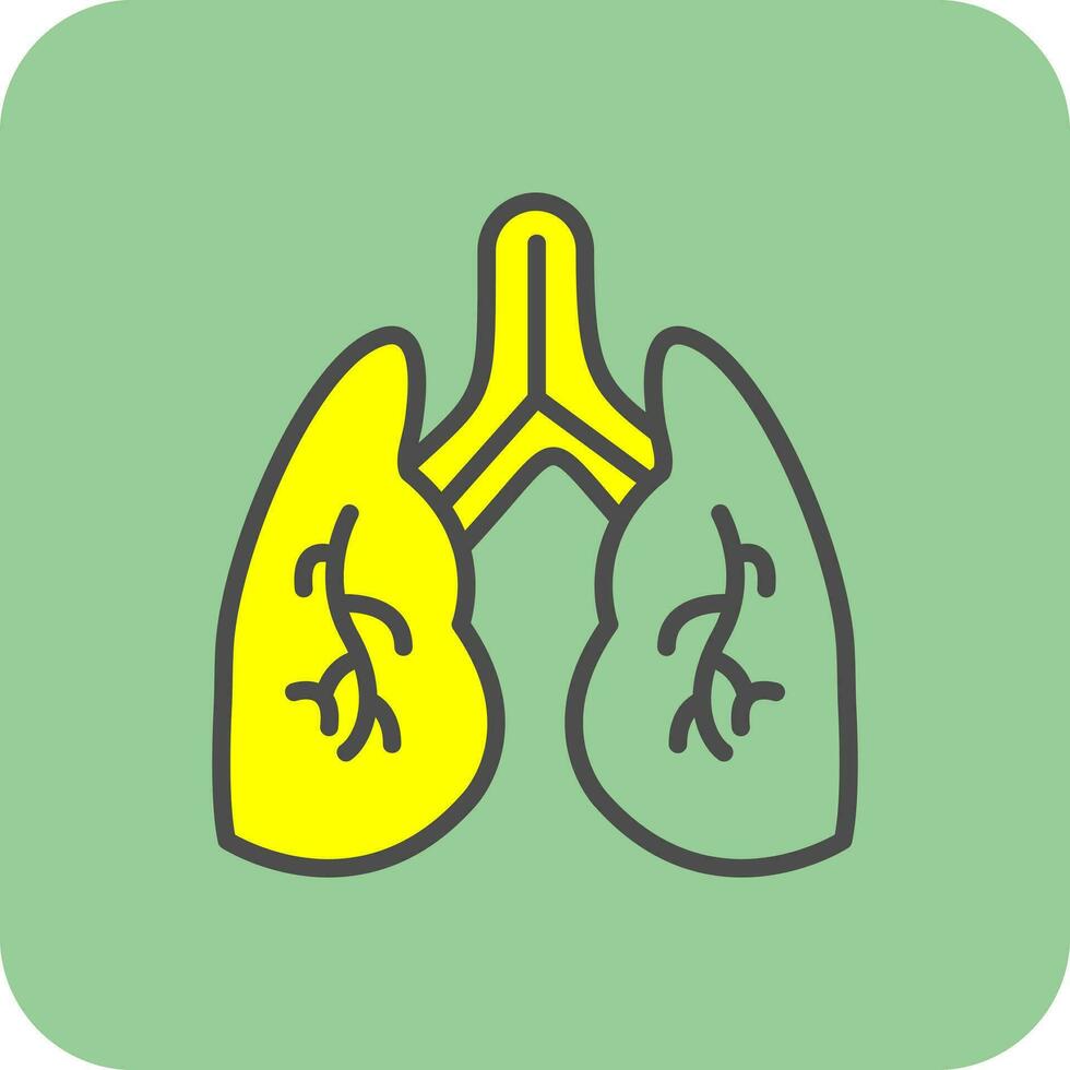 Lungs Vector Icon Design