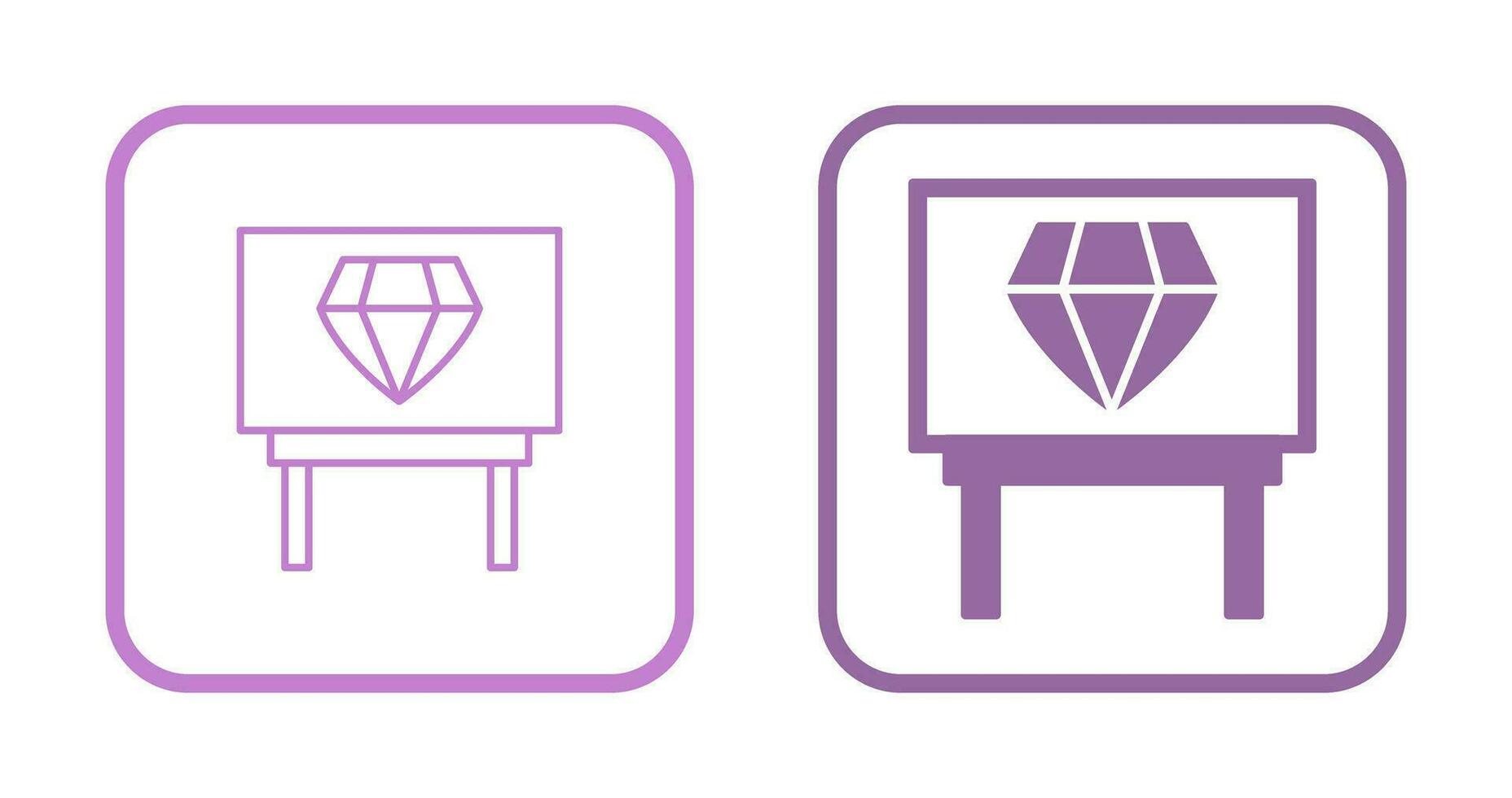 Diamond Exhibit Vector Icon