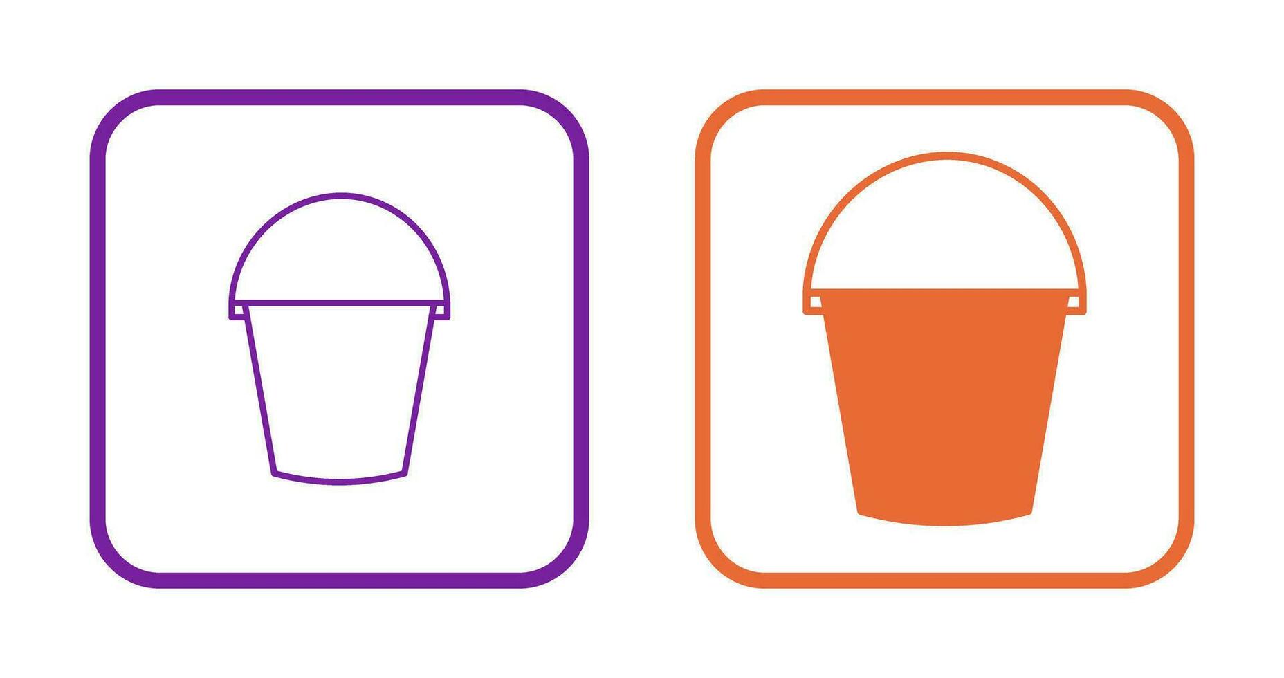 Water Bucket Vector Icon