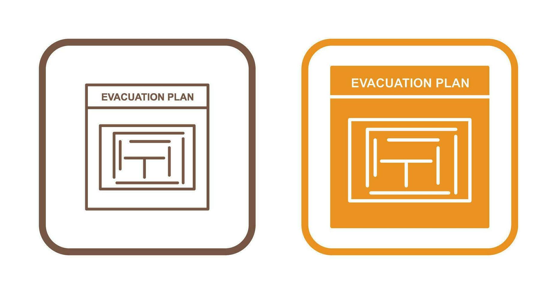 Evacuation Plan Vector Icon