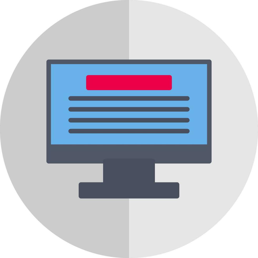 Monitor Vector Icon Design