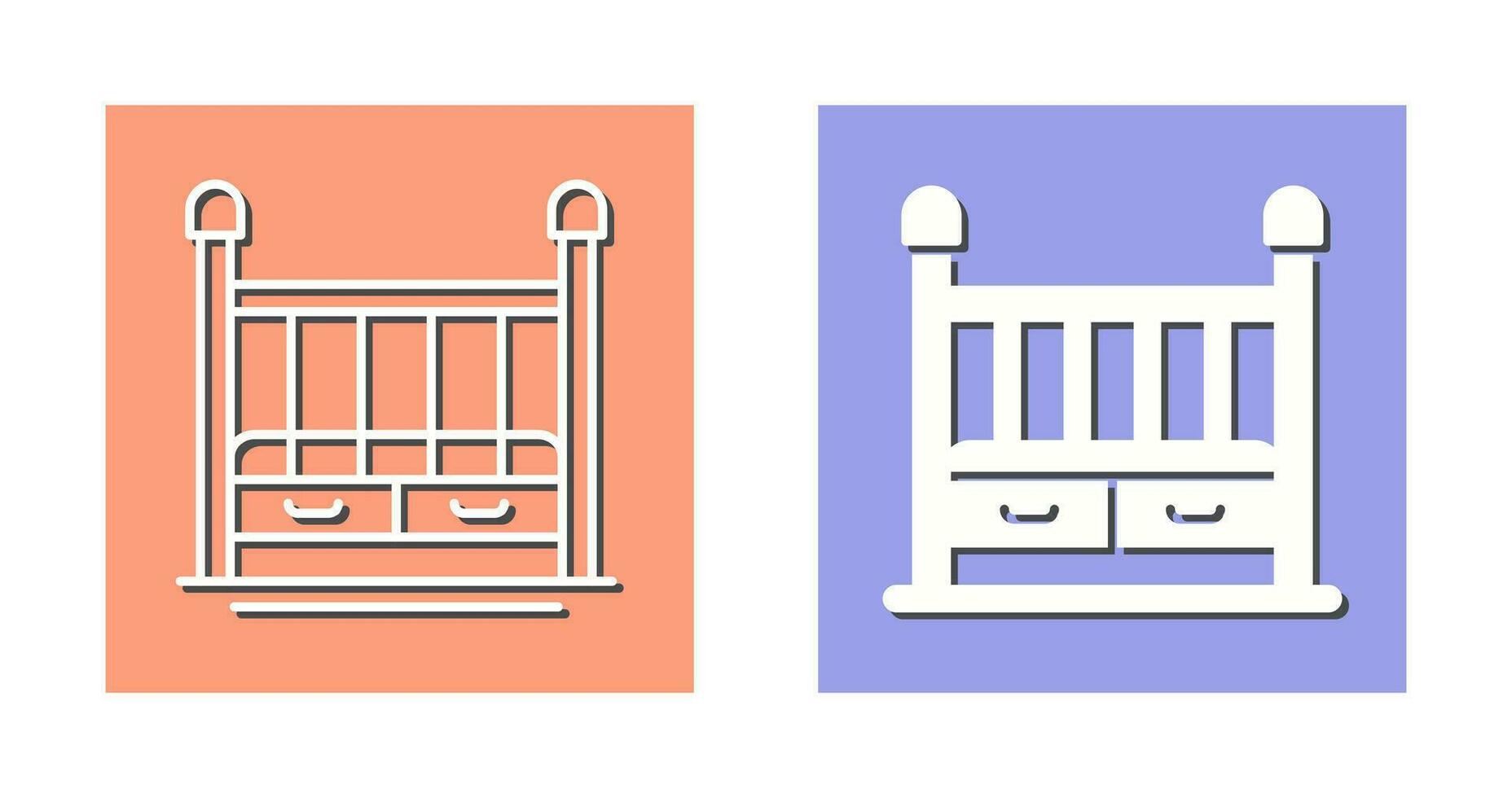 Baby Crib Vector Icon