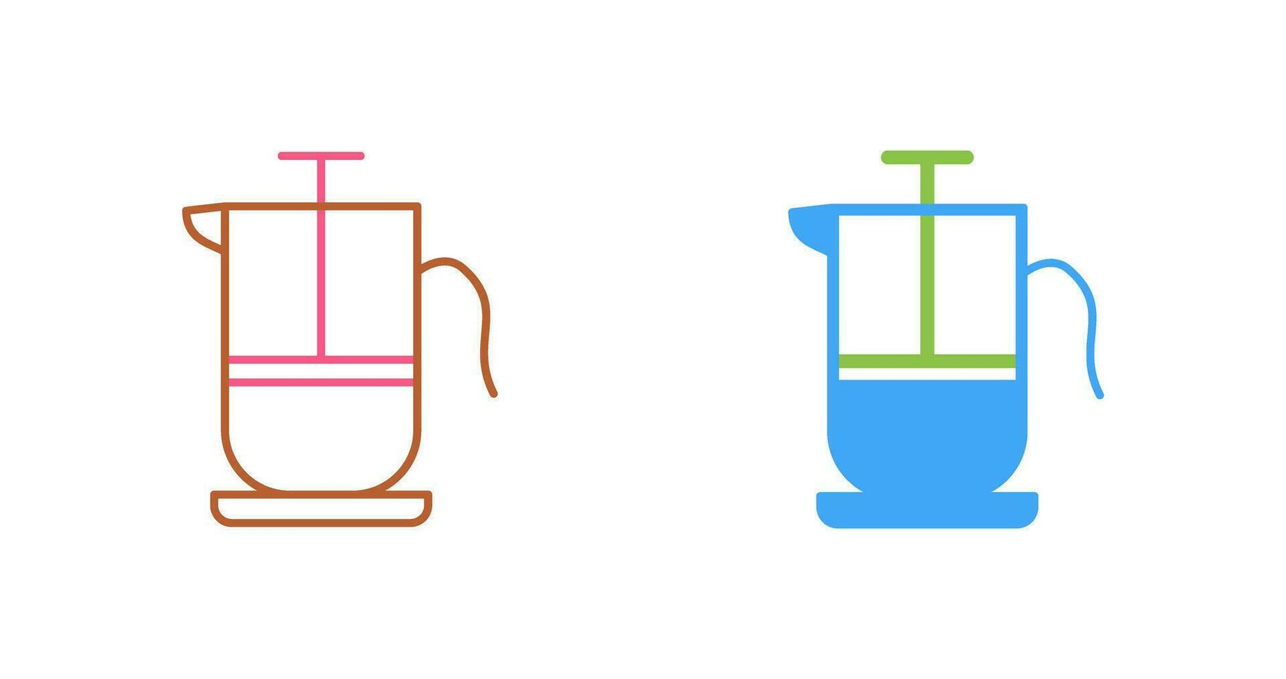 French Press Vector Icon