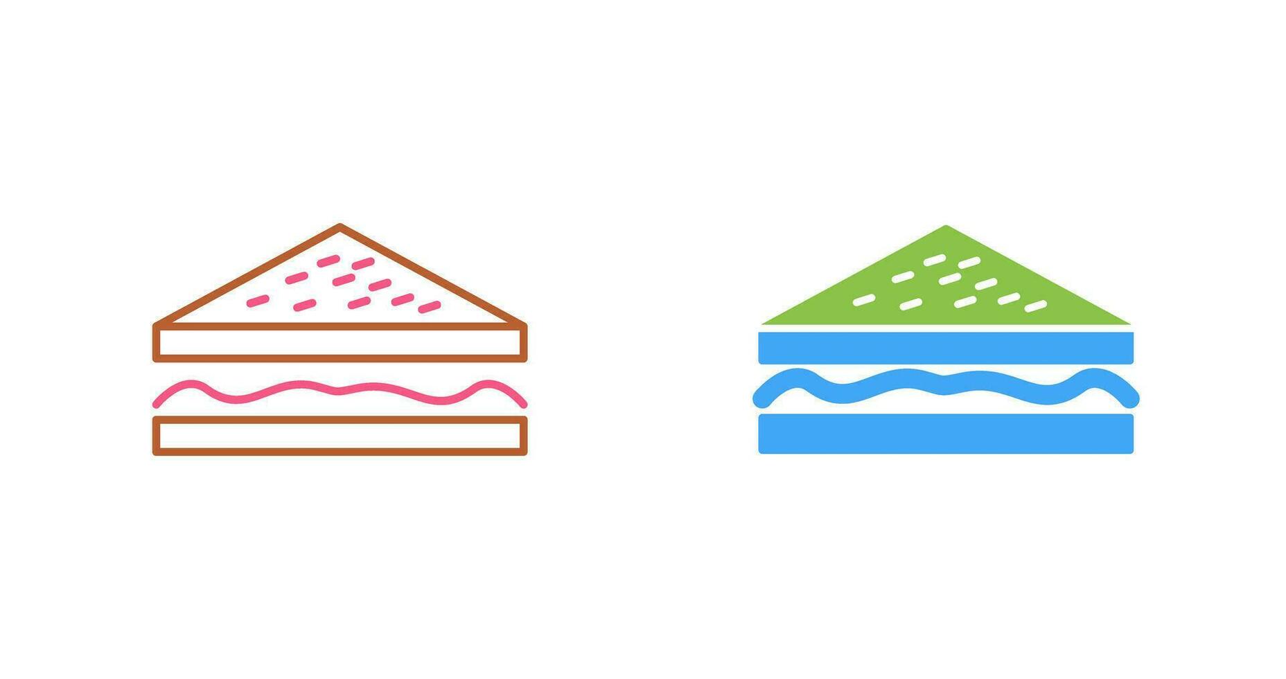 Unique Sandwich Vector Icon