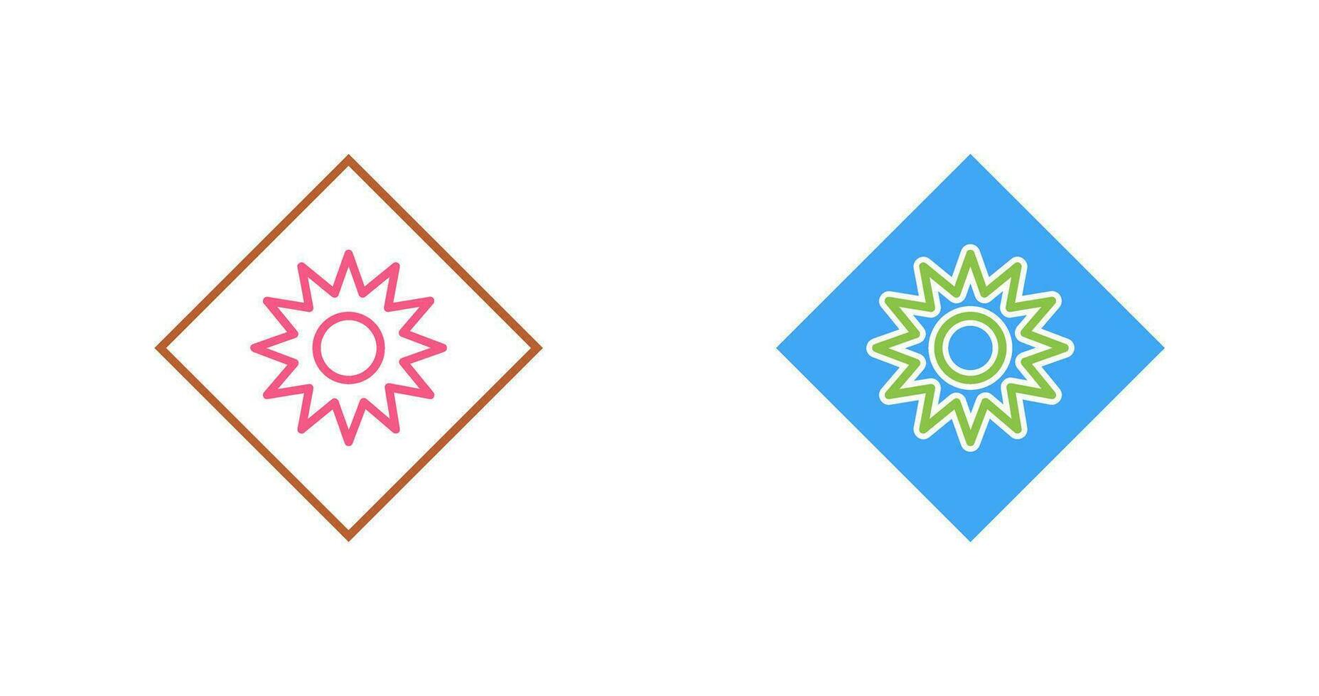Optical Radiation Vector Icon