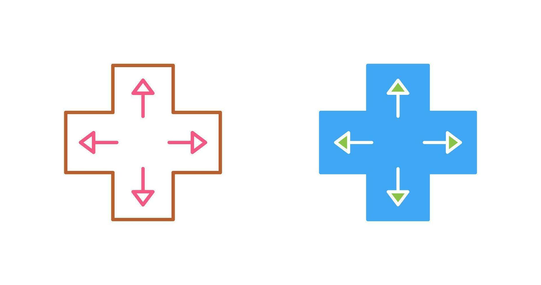 Unique Direction Keys Vector Icon