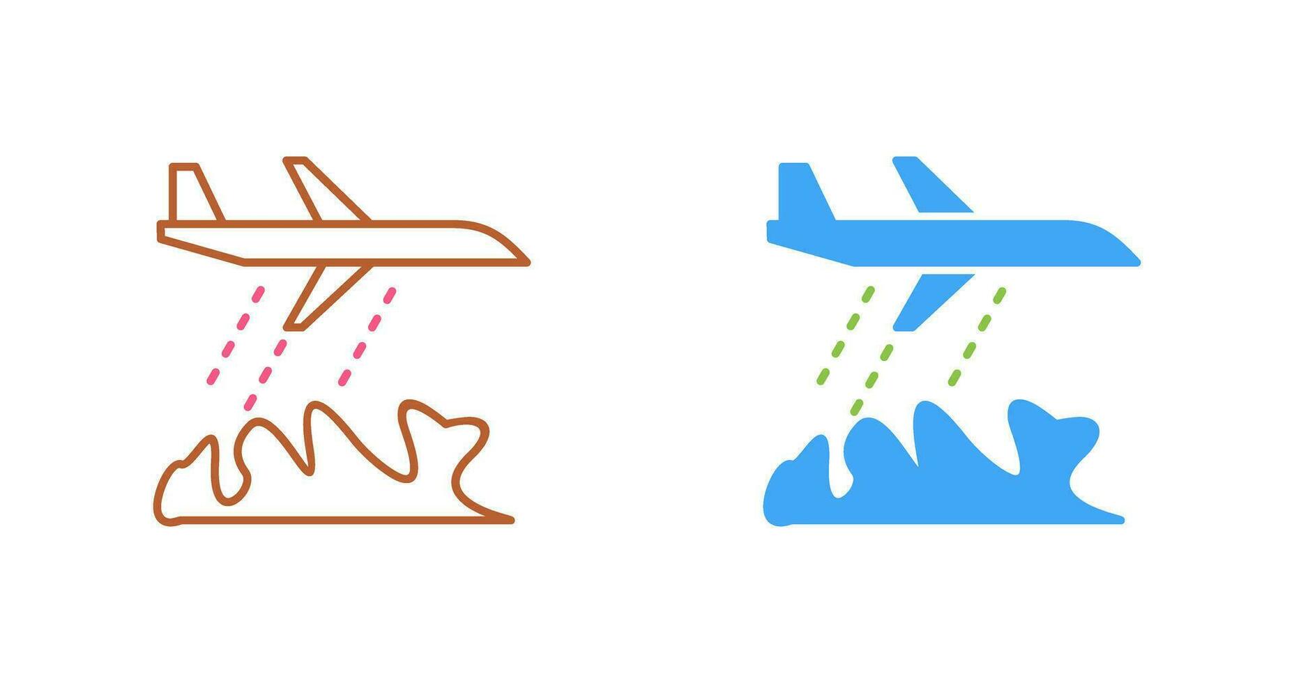 Unique Firefighter Plane Vector Icon