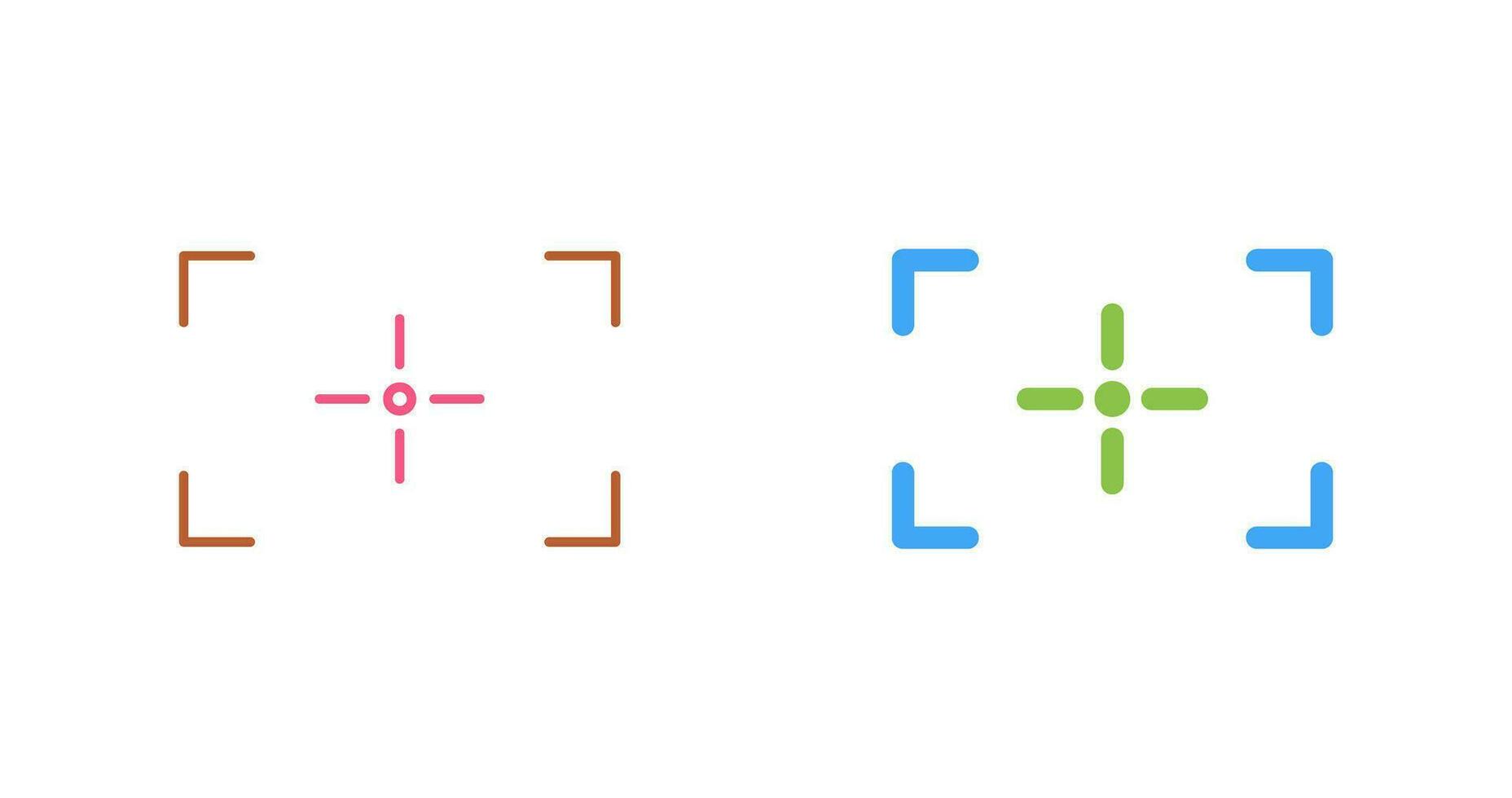 Unique Focus Vector Icon