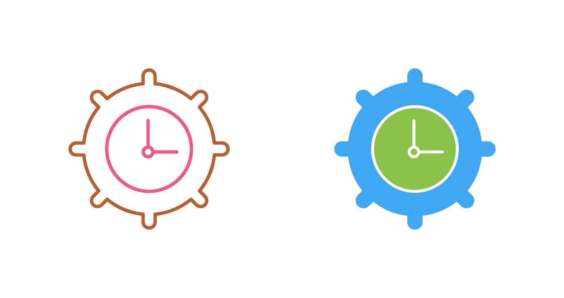 Time Settings Vector Icon