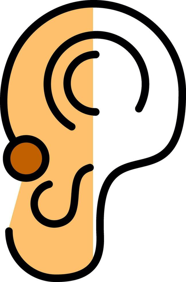 Ear Vector Icon Design