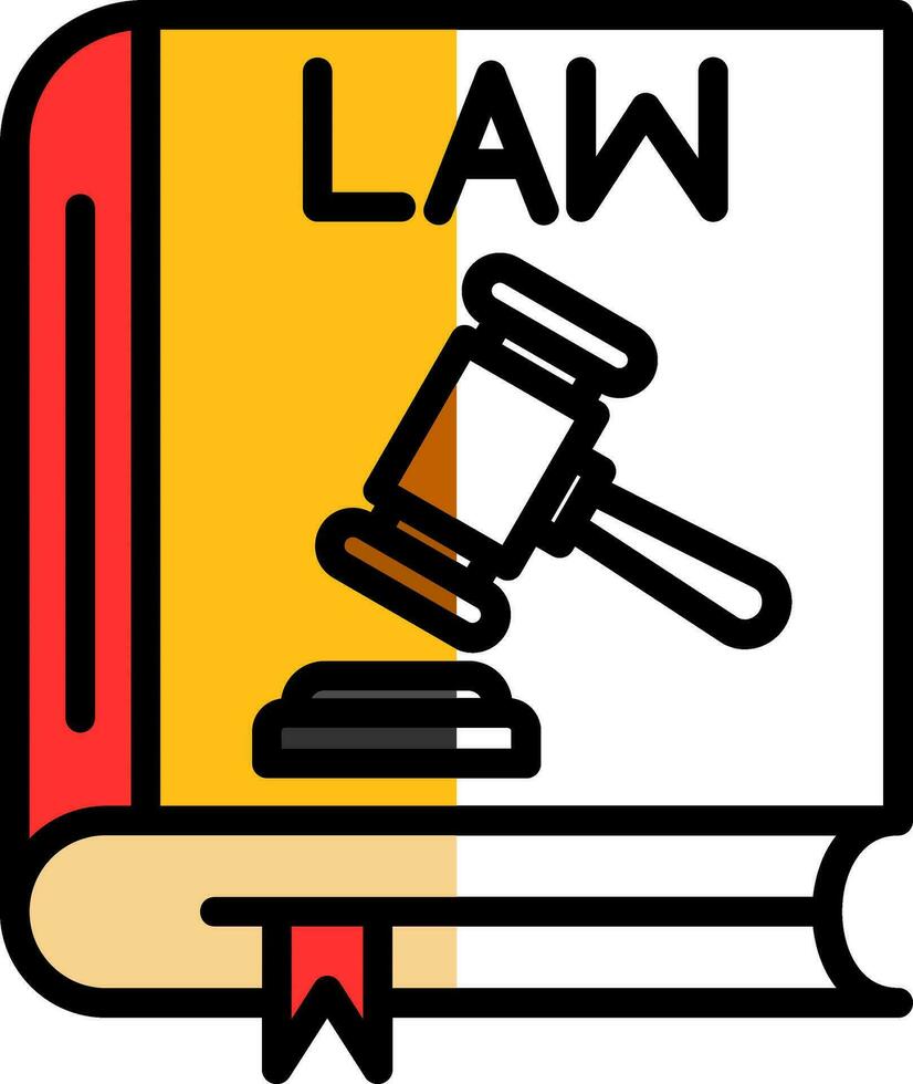Law book Vector Icon Design