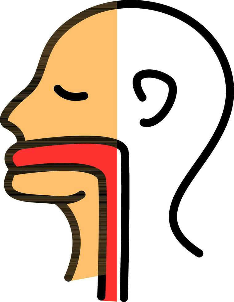 Throat Vector Icon Design