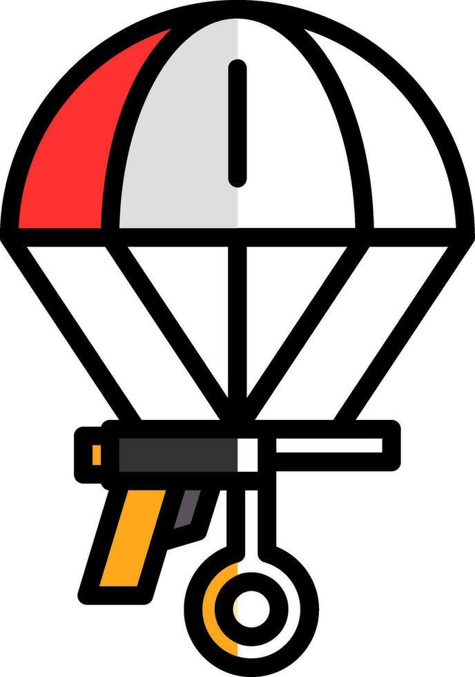 Skydiving Vector Icon Design