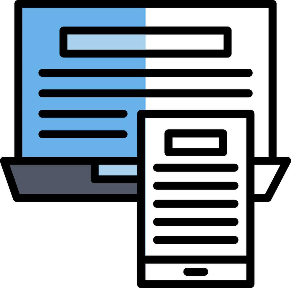 Responsive design Vector Icon Design