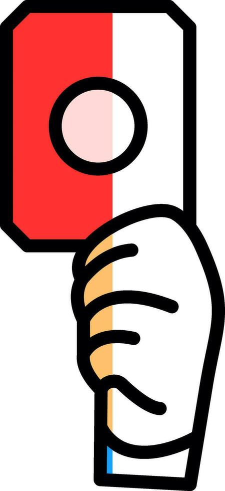 Red card Vector Icon Design