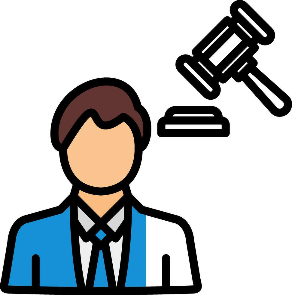 Lawyer Vector Icon Design