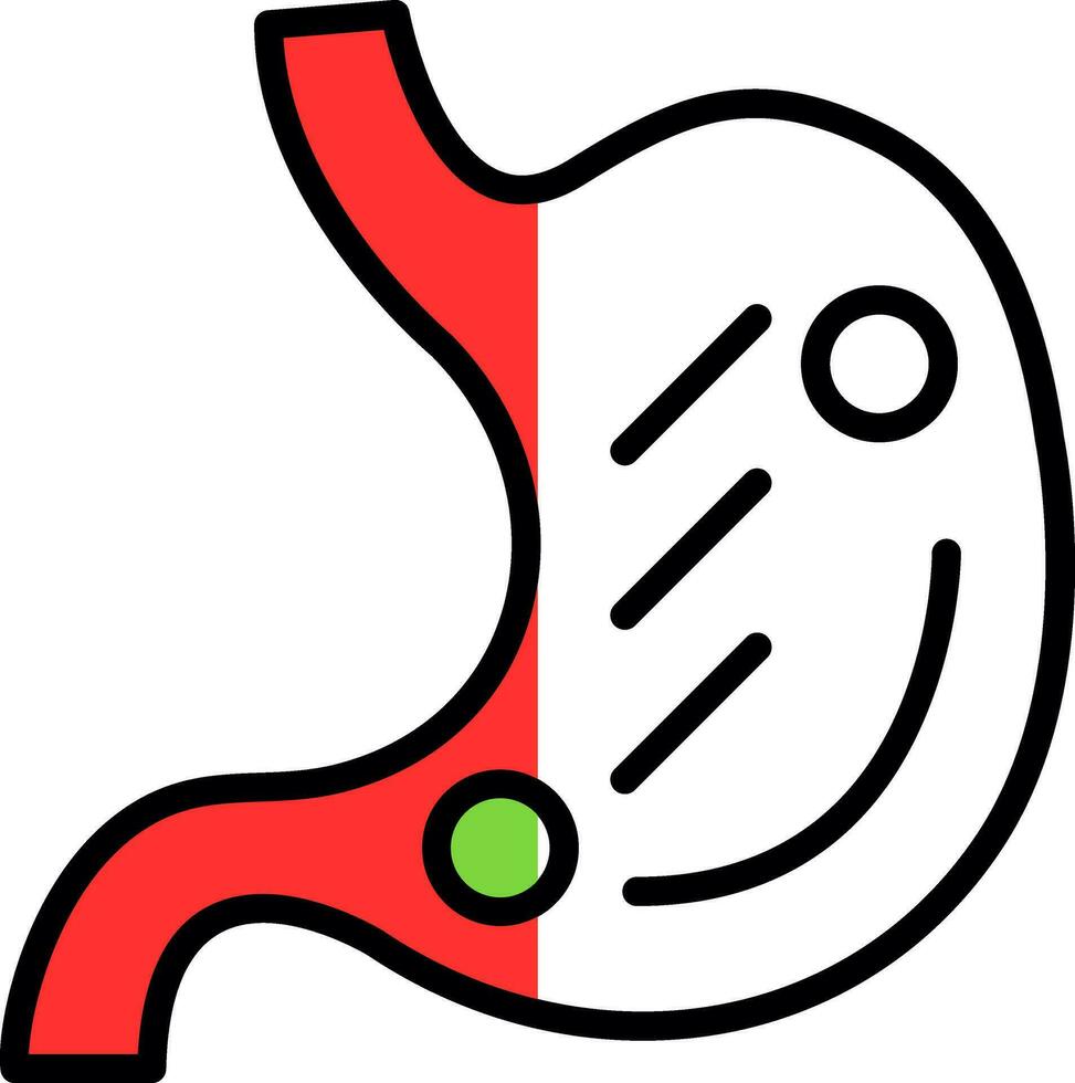 Stomach Vector Icon Design