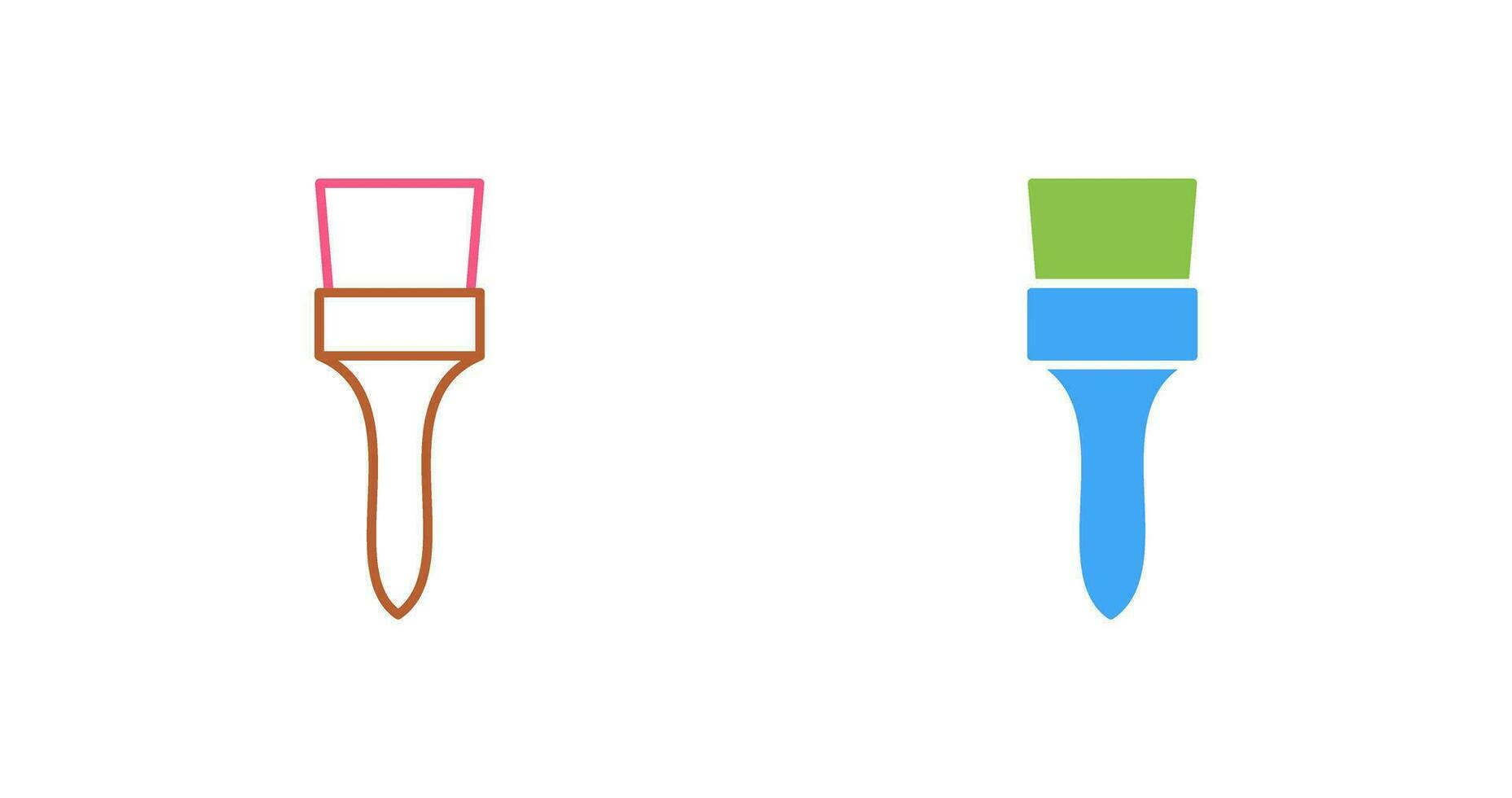 Unique Brush Vector Icon