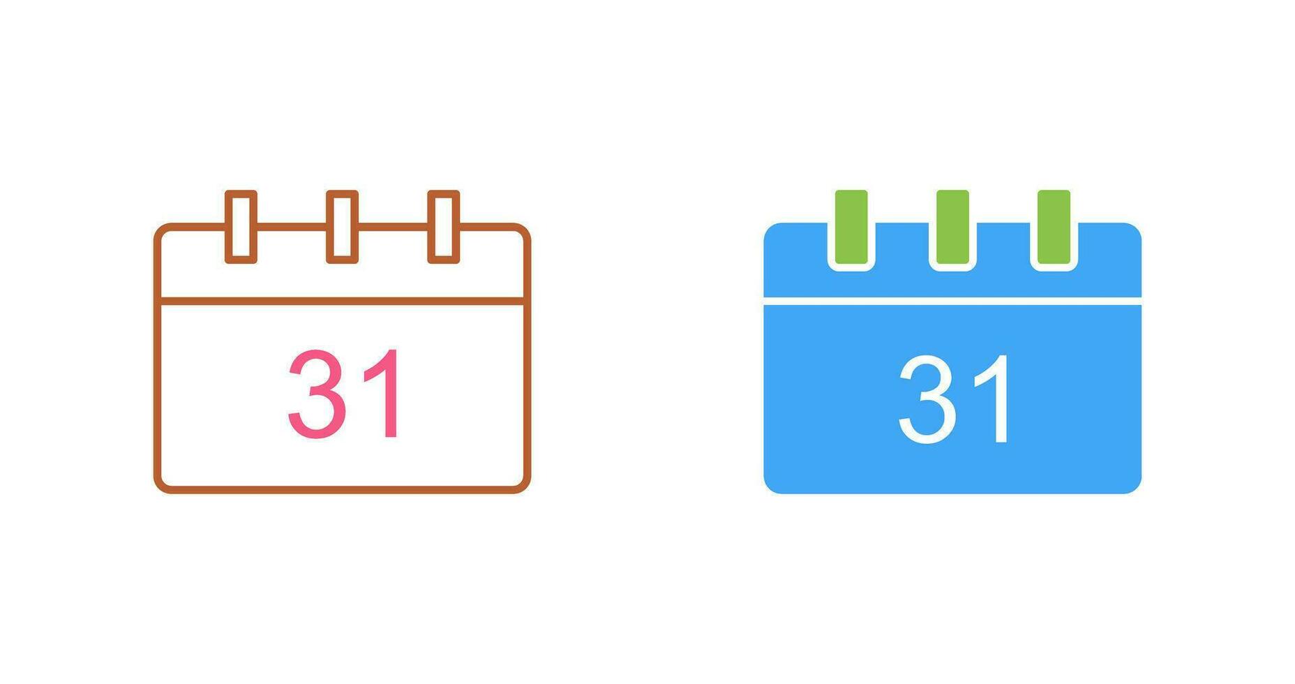 Unique Calendar Vector Icon