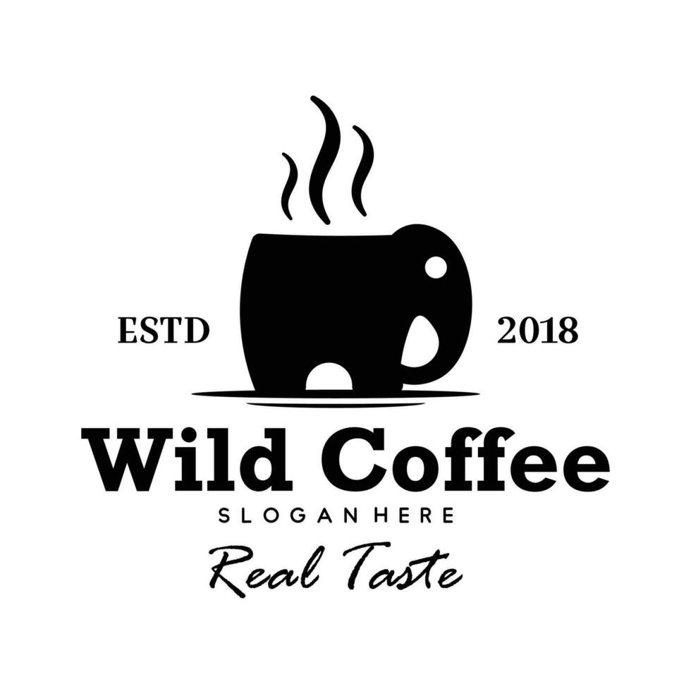 coffee label. Different logo, badge, emblem collection on white background. Black and white illustrations. vector
