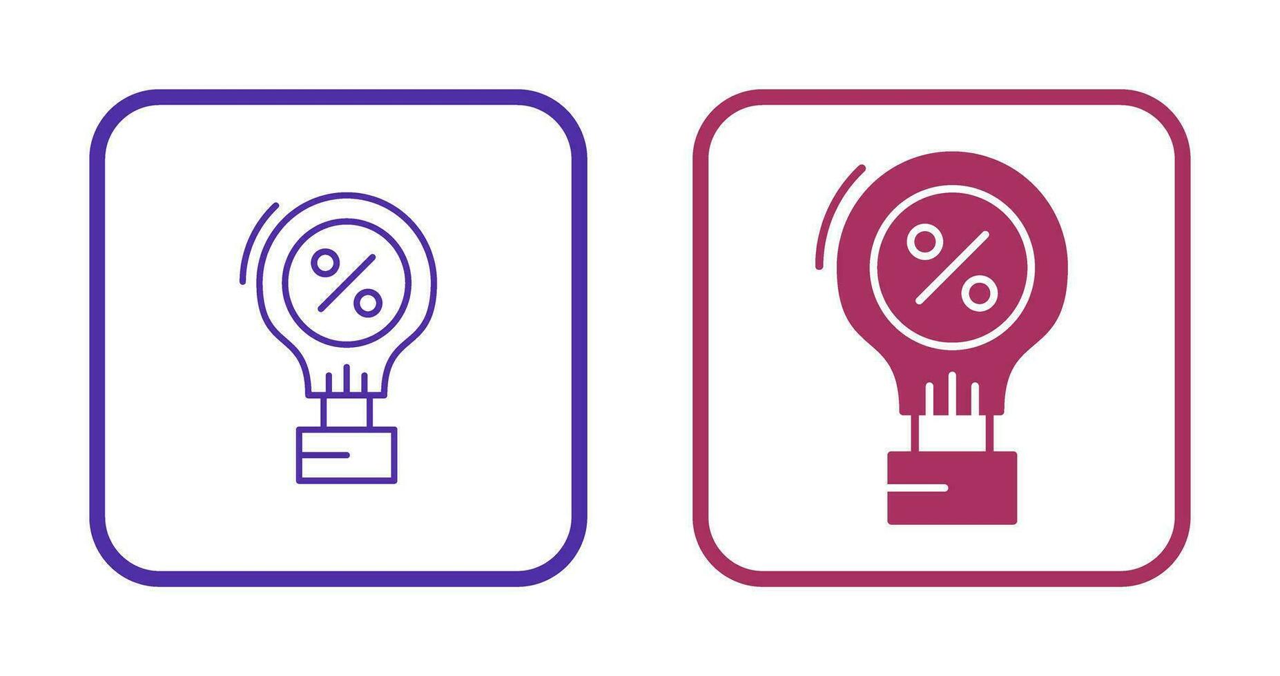 Hot Airballon Vector Icon