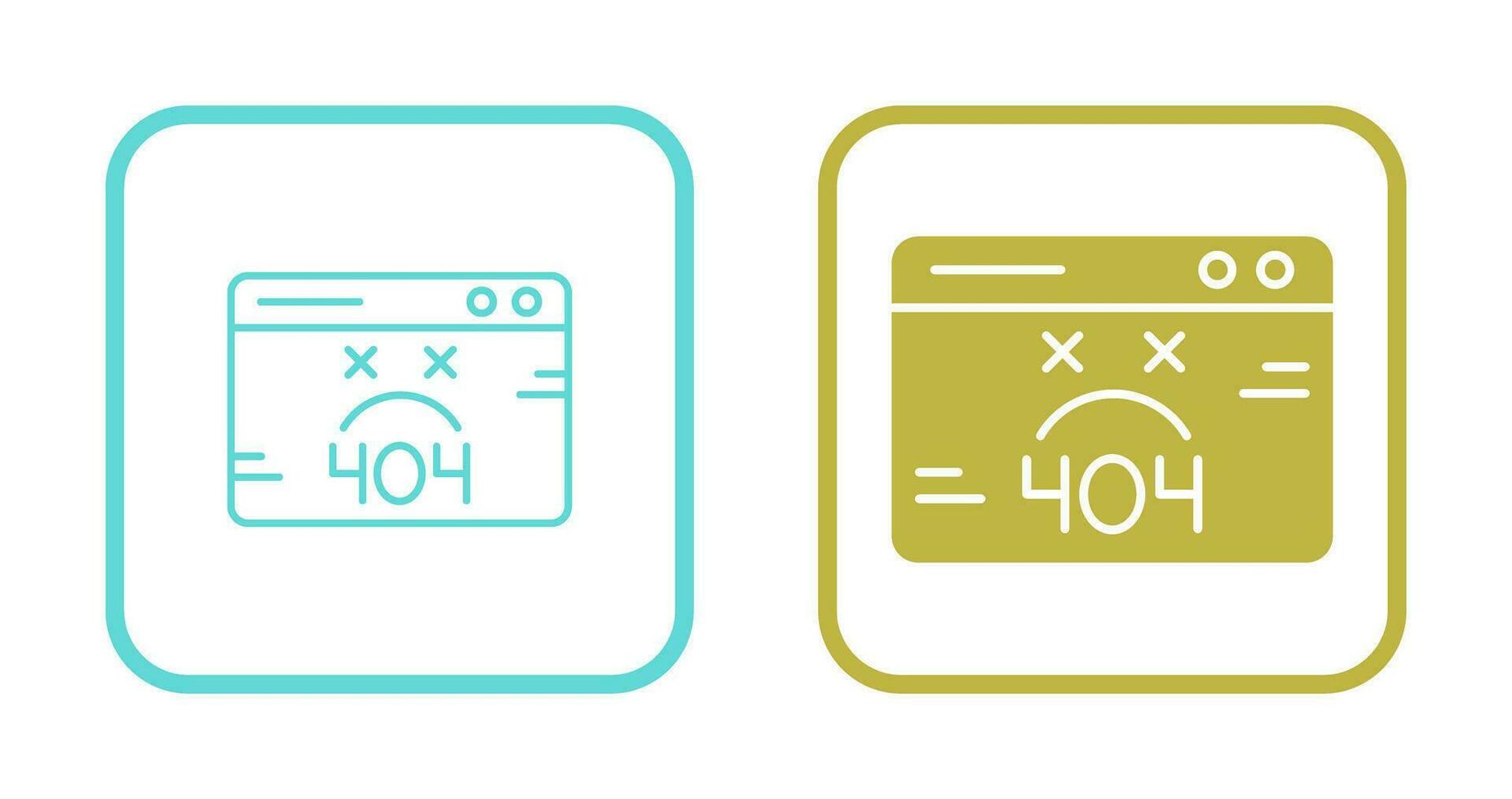 404 Error Vector Icon
