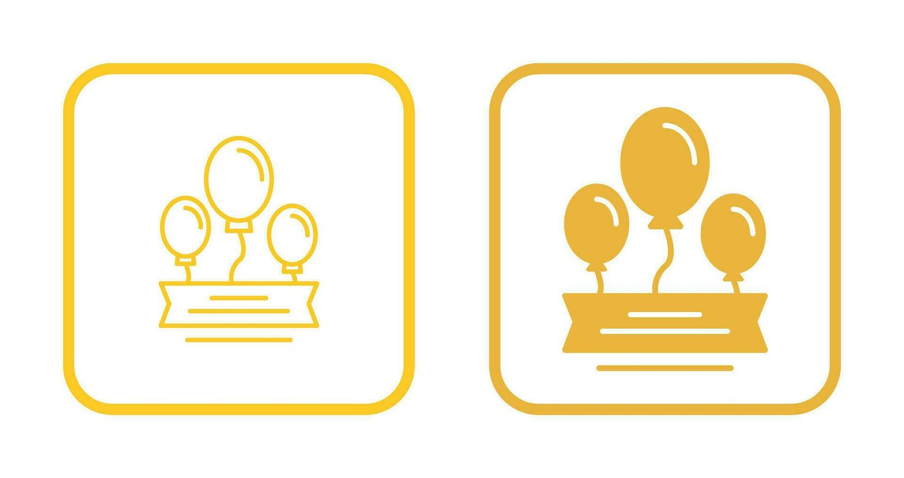 Balloons Vector Icon