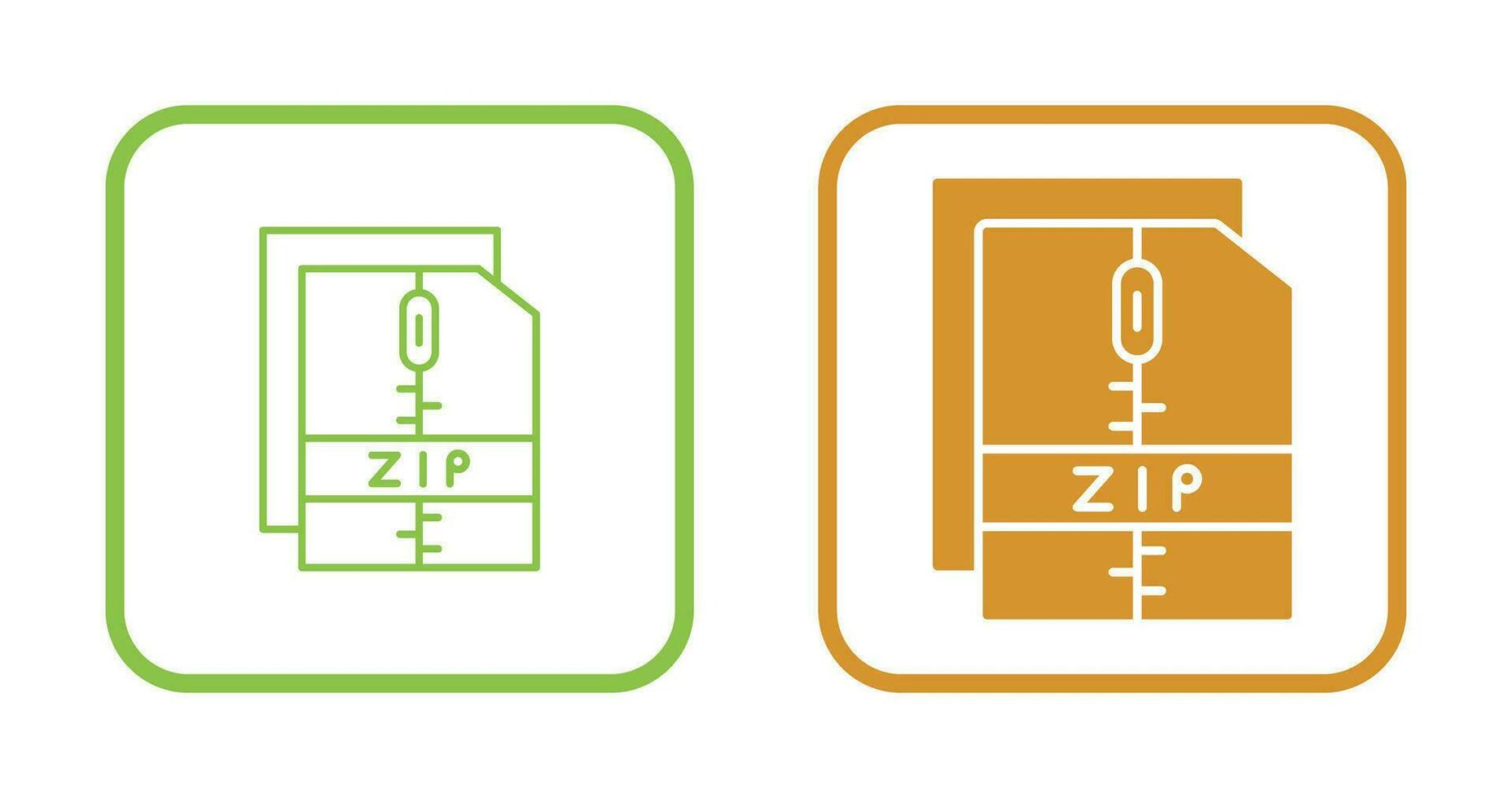 Zip File Vector Icon