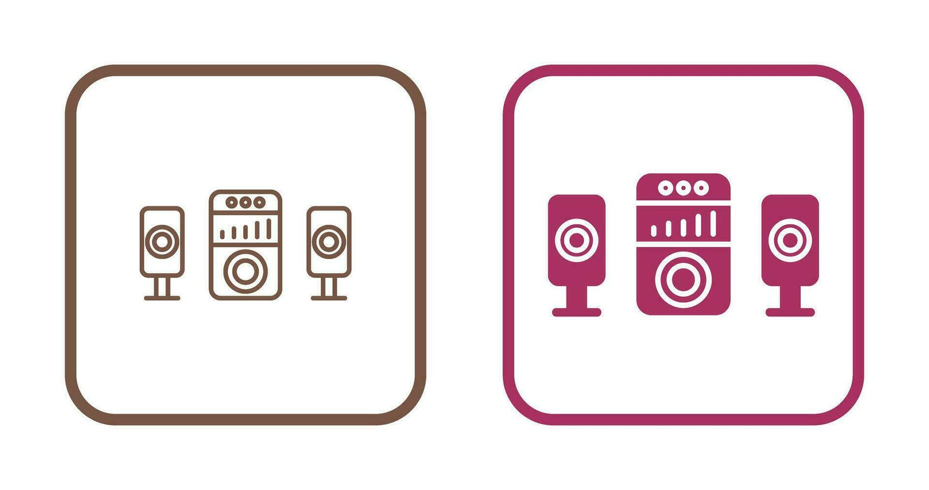 Sound System Vector Icon