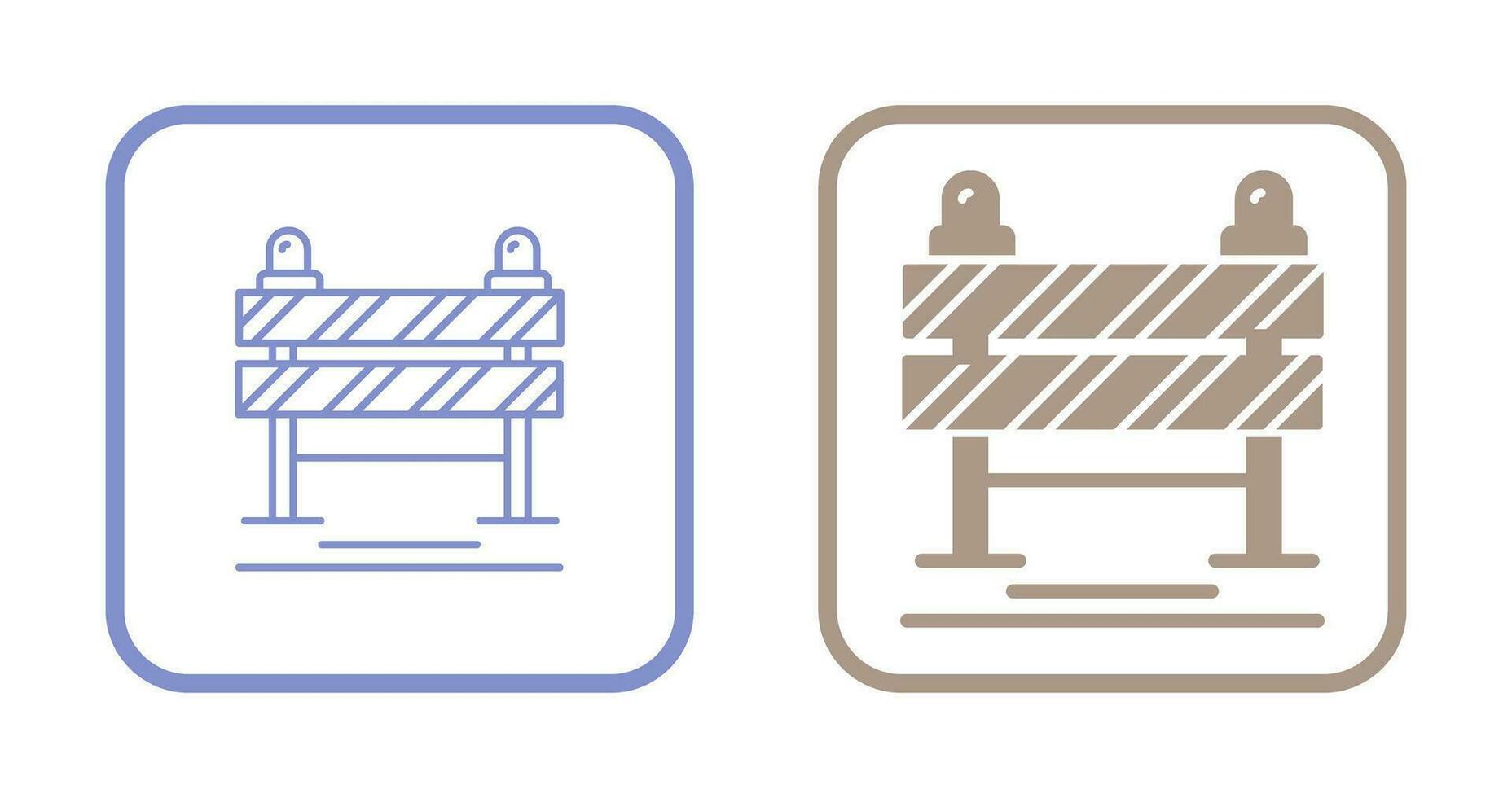 Road Blockade Vector Icon