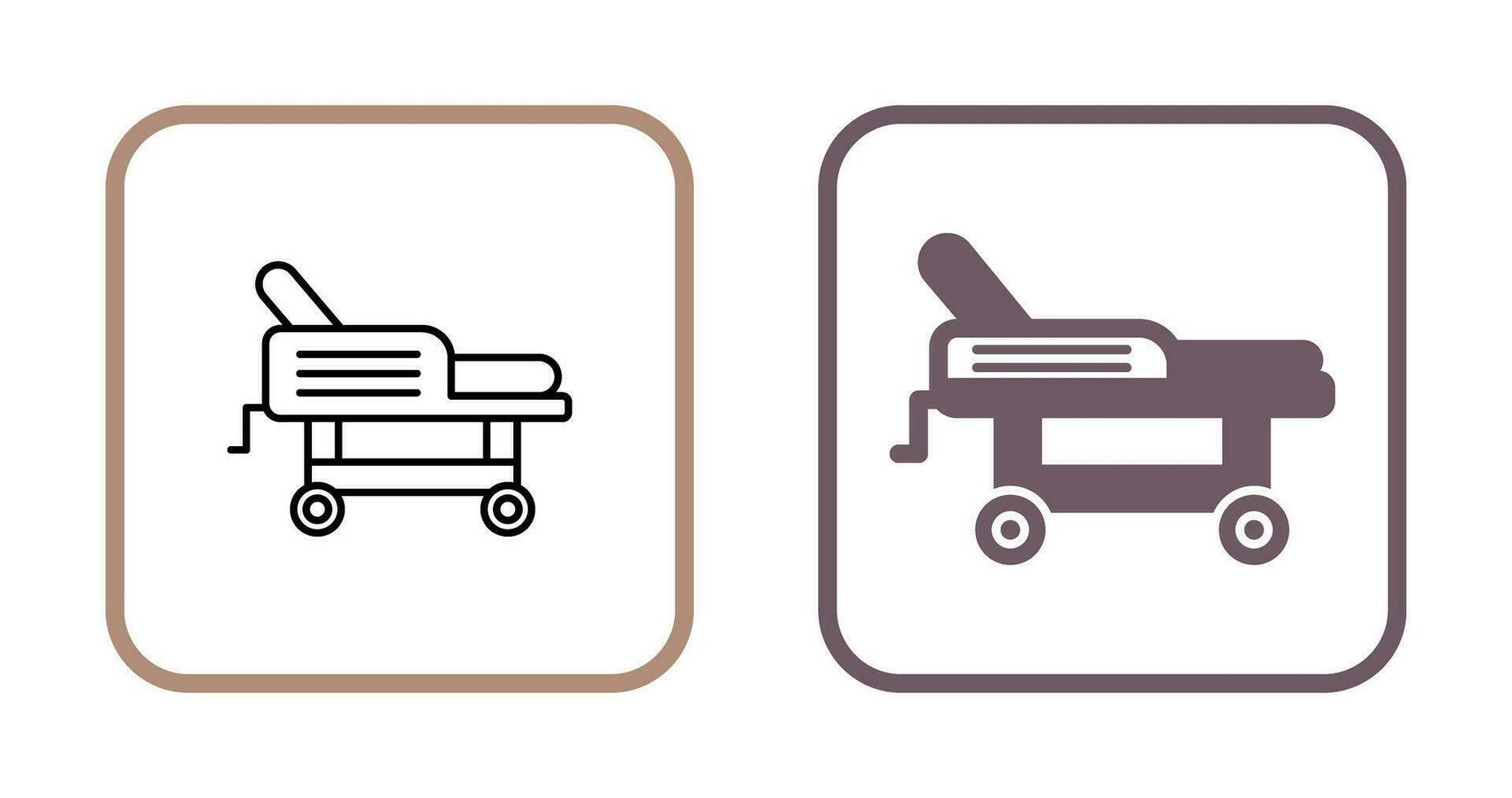 Hospital Bed Vector Icon