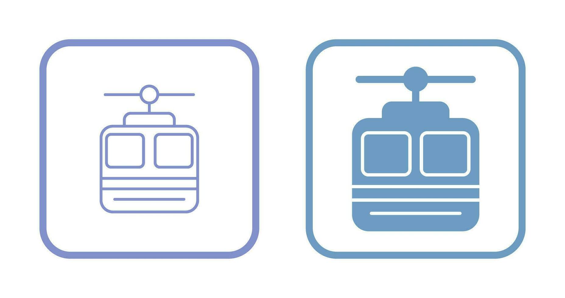 Cable car Vector Icon