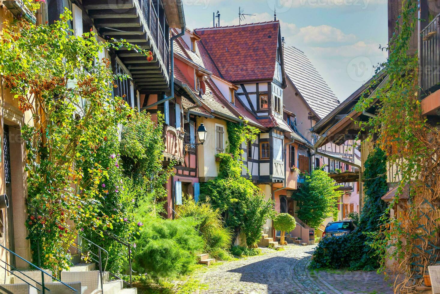 Scenery of Alsace region in France photo