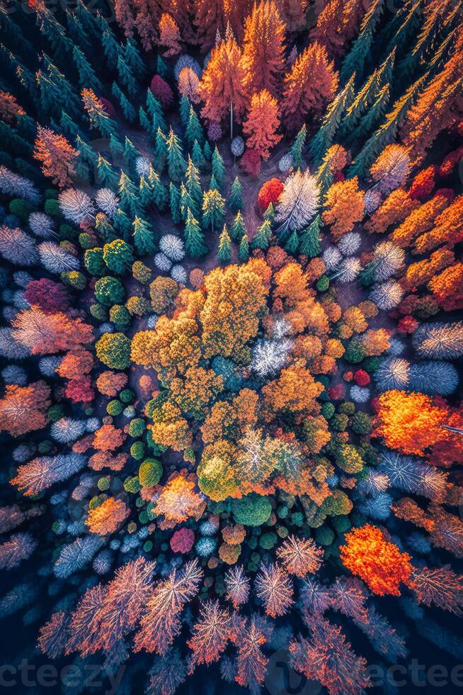 Serene tranquil nature forest photo