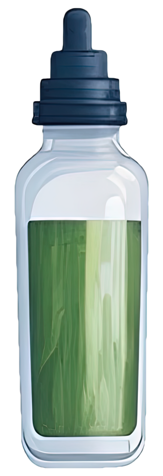 Watercolor bottle, hand drawn isolated. AI Generetive png