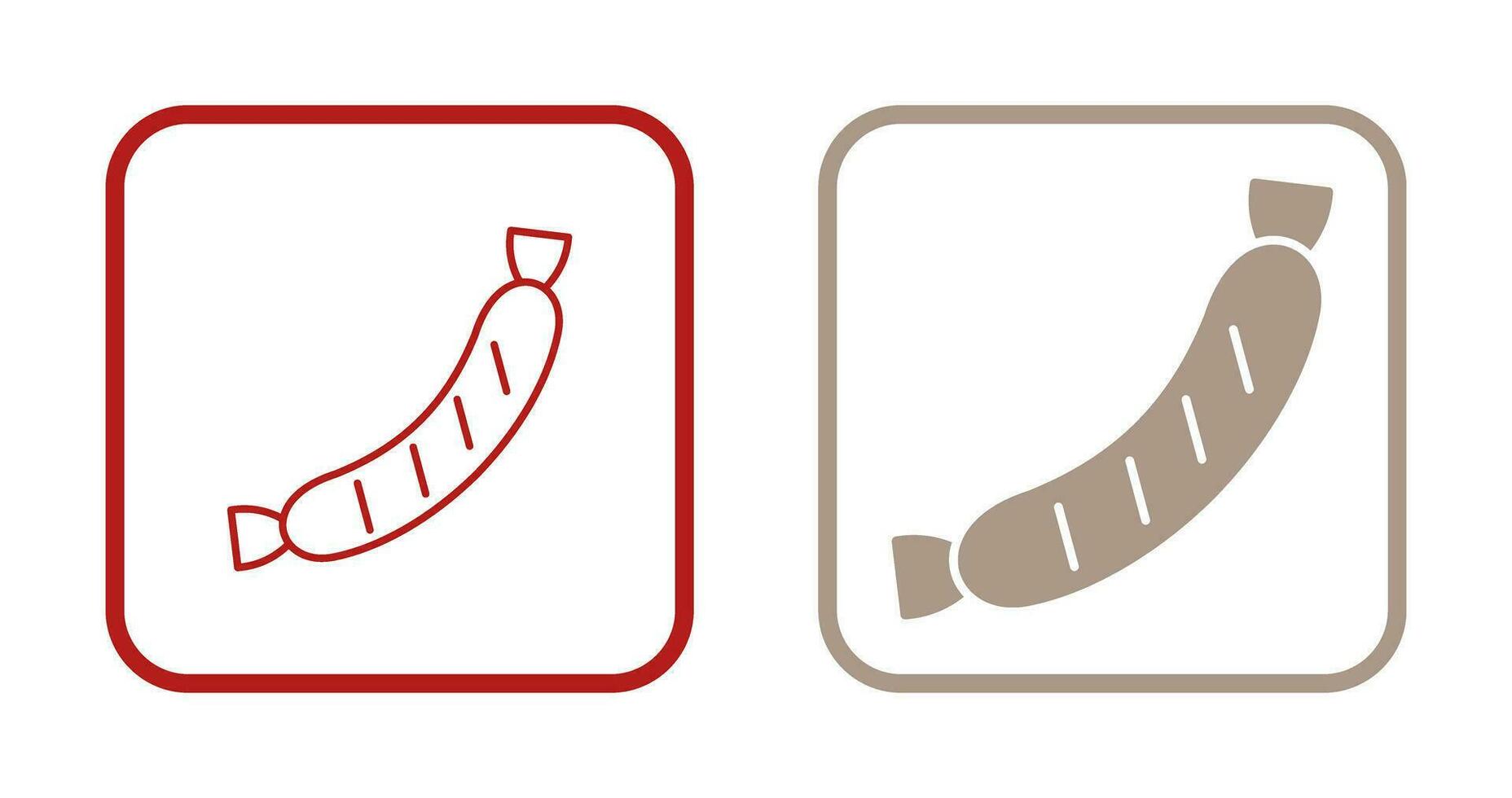 Sausage Vector Icon