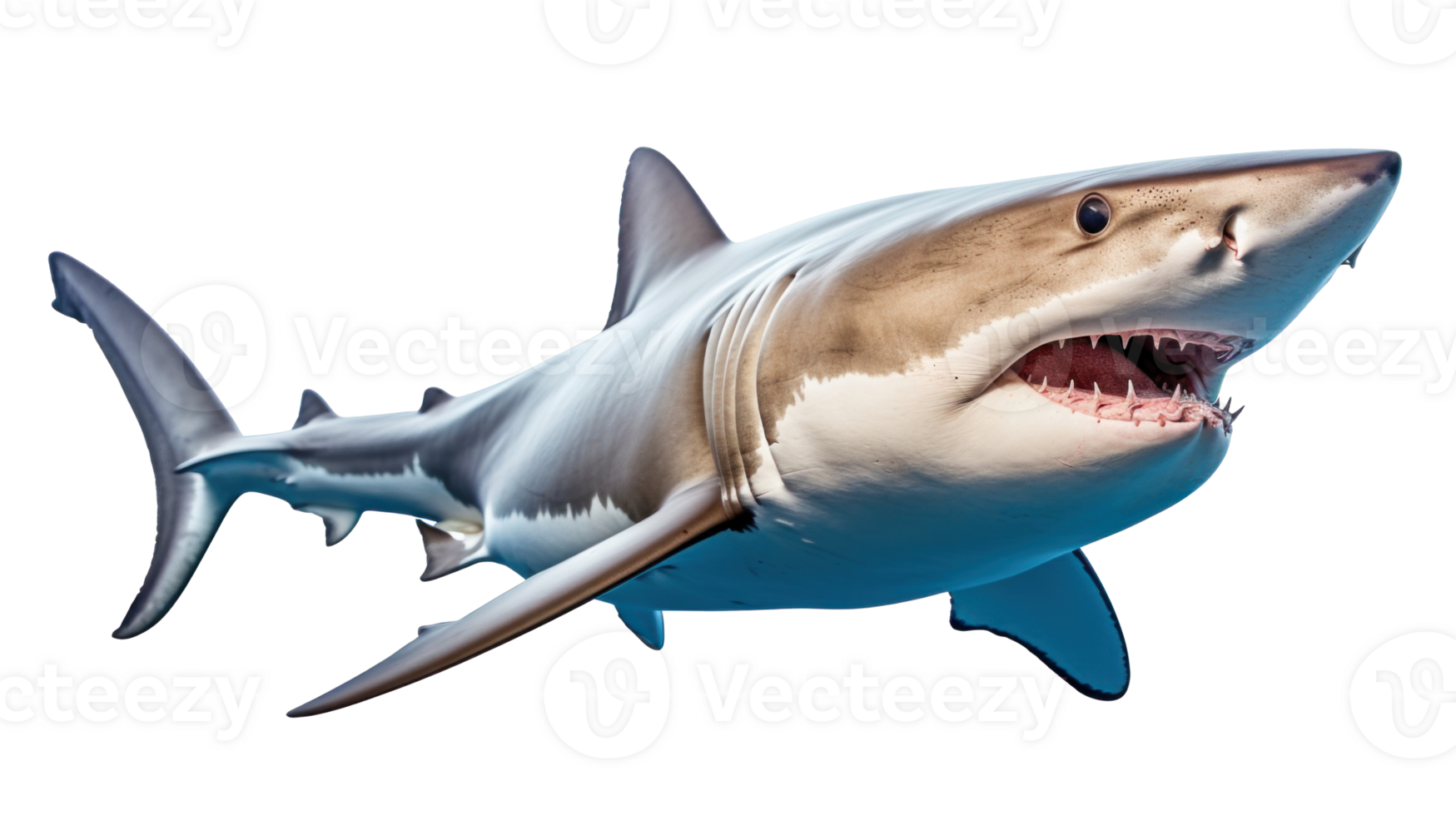 Shark isolated. Illustration png