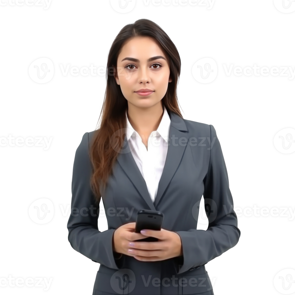 Attractive business woman isolated, Illustration png