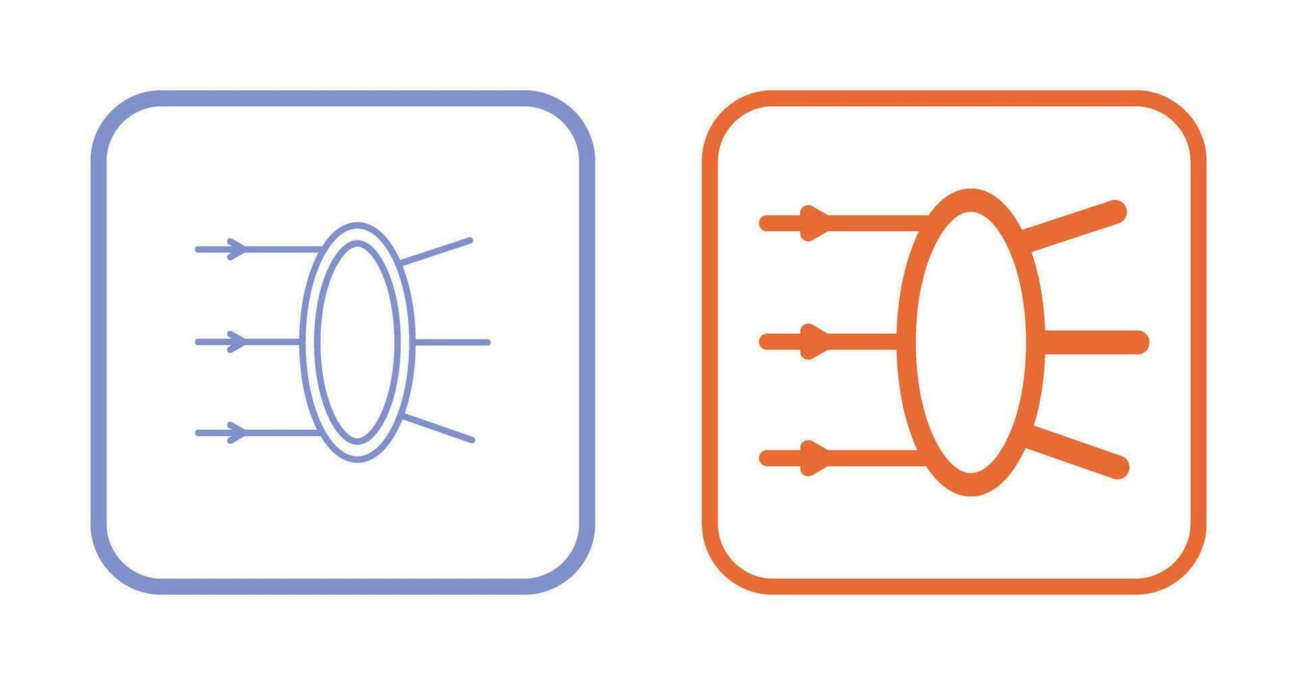 Refraction Vector Icon