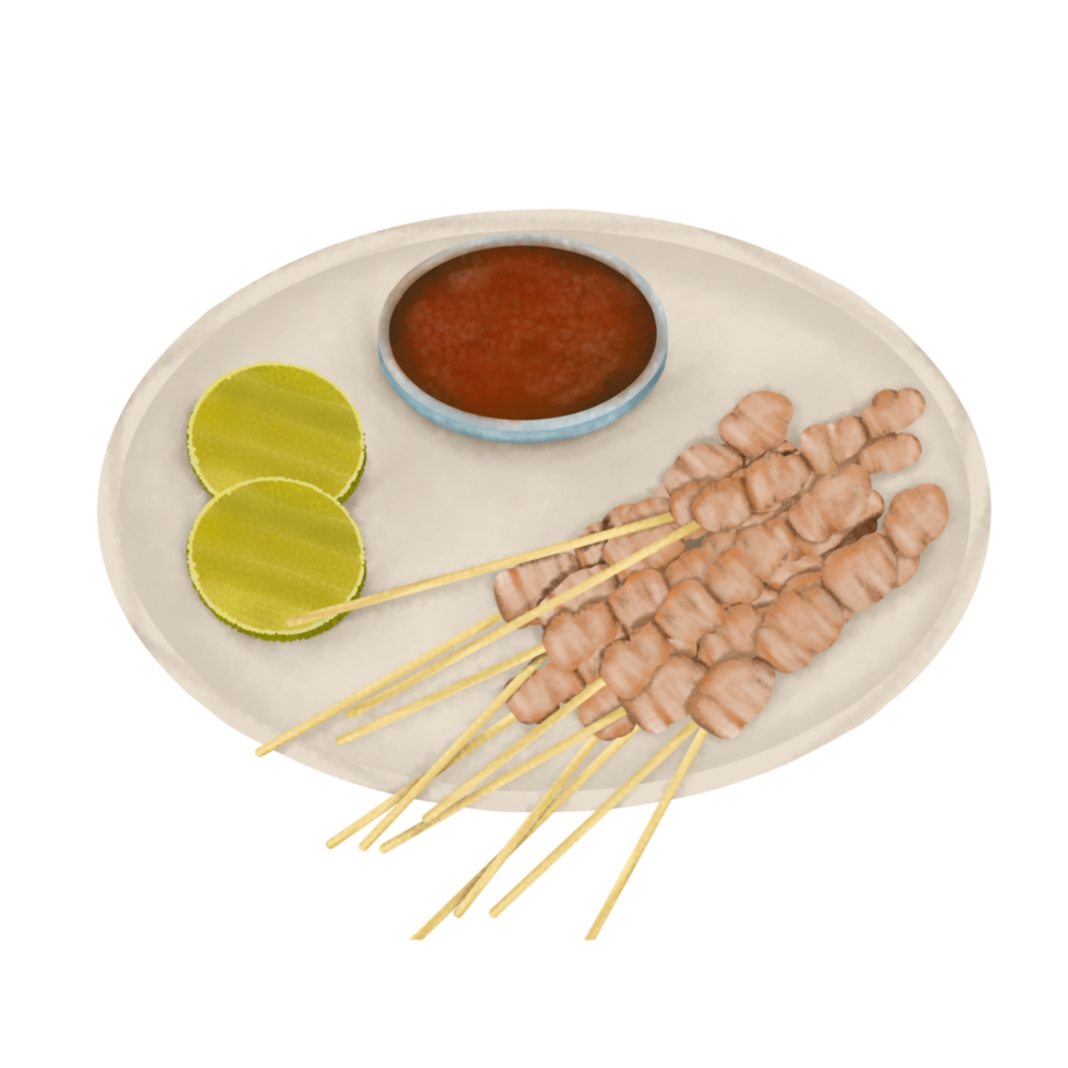 Taichan satay illustration png