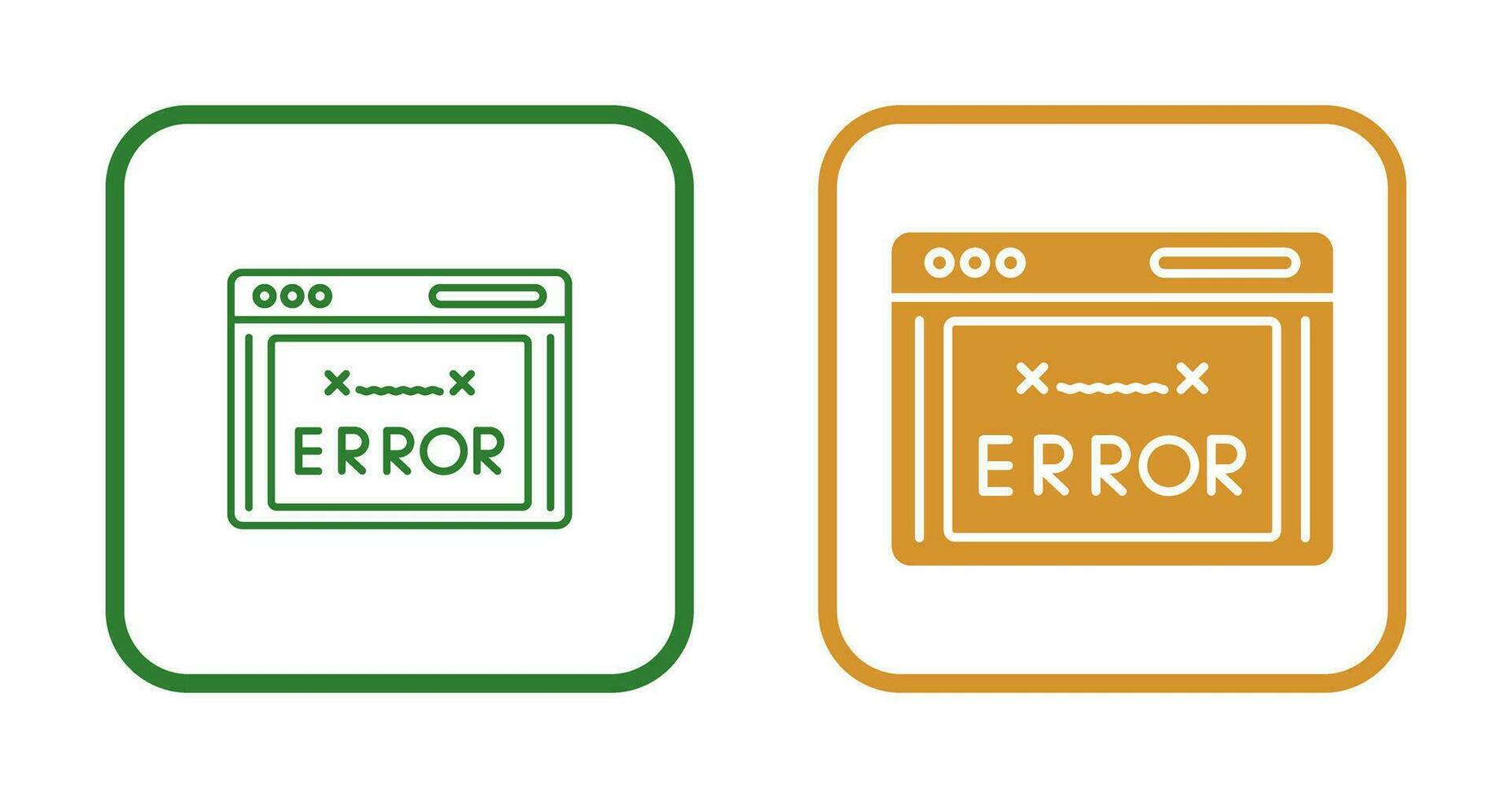 icono de vector de código de error