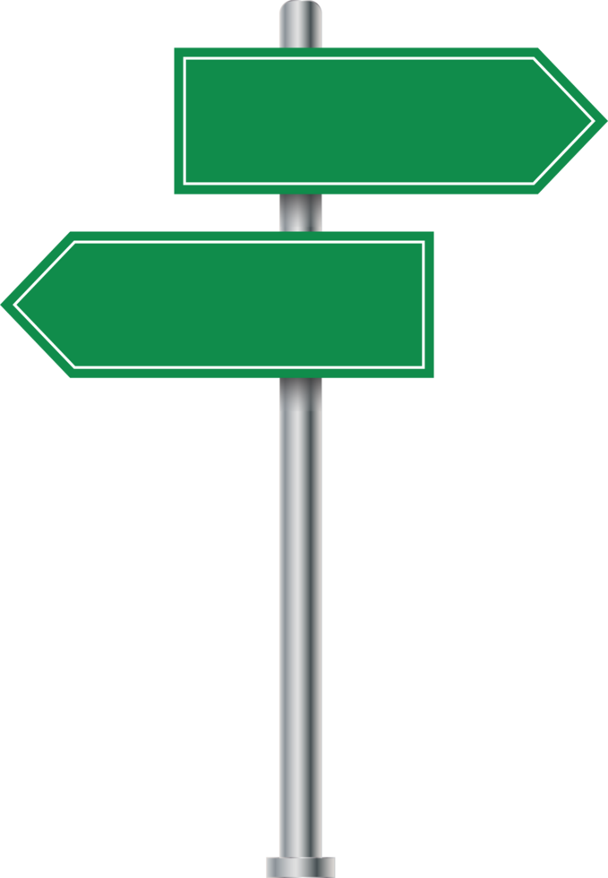 Blank road signs design. Traffic signs. Blank advertising sign. Colorful traffic signs. png