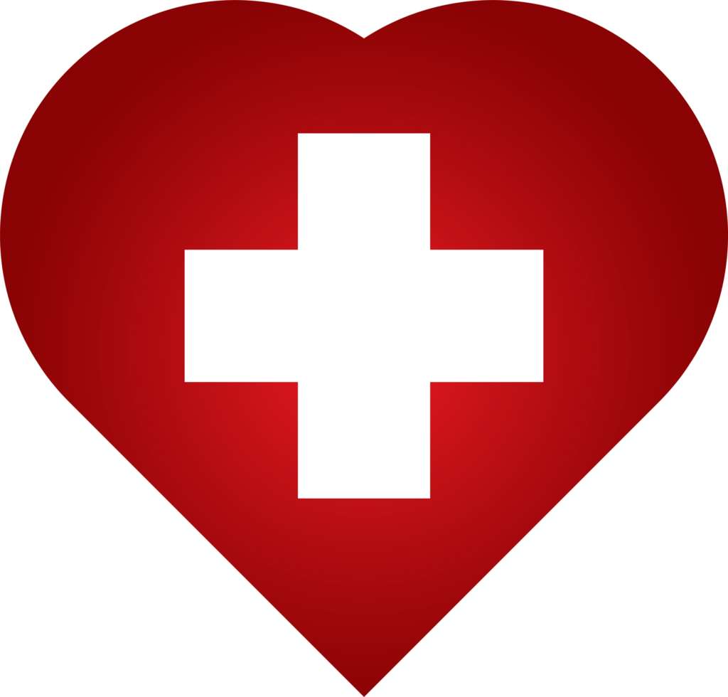 Medical red icon with blood drop, pulse icon, heart icon. Medical service logos. Medical set with red color. png