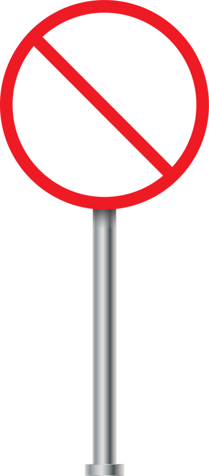 Red restricted sign. Road and traffic direction signs. Red stop signal road sign. Highway direction signs. png