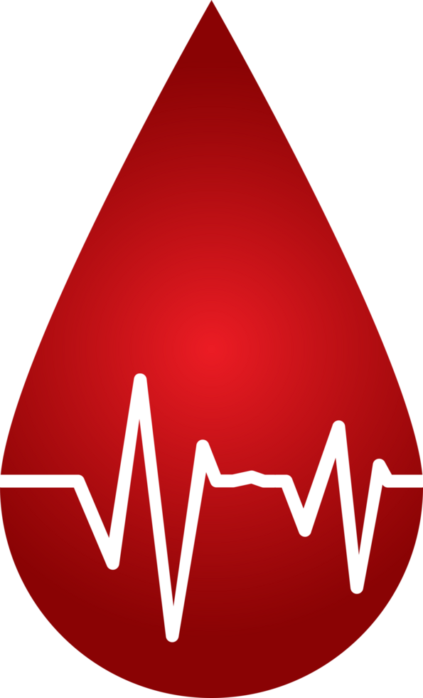 medizinisch einstellen mit rot Farbe. Blut fallen Symbol. das medizinisch rot Symbol mit Blut tropfen, Impuls Symbol, und Herz Symbol. png