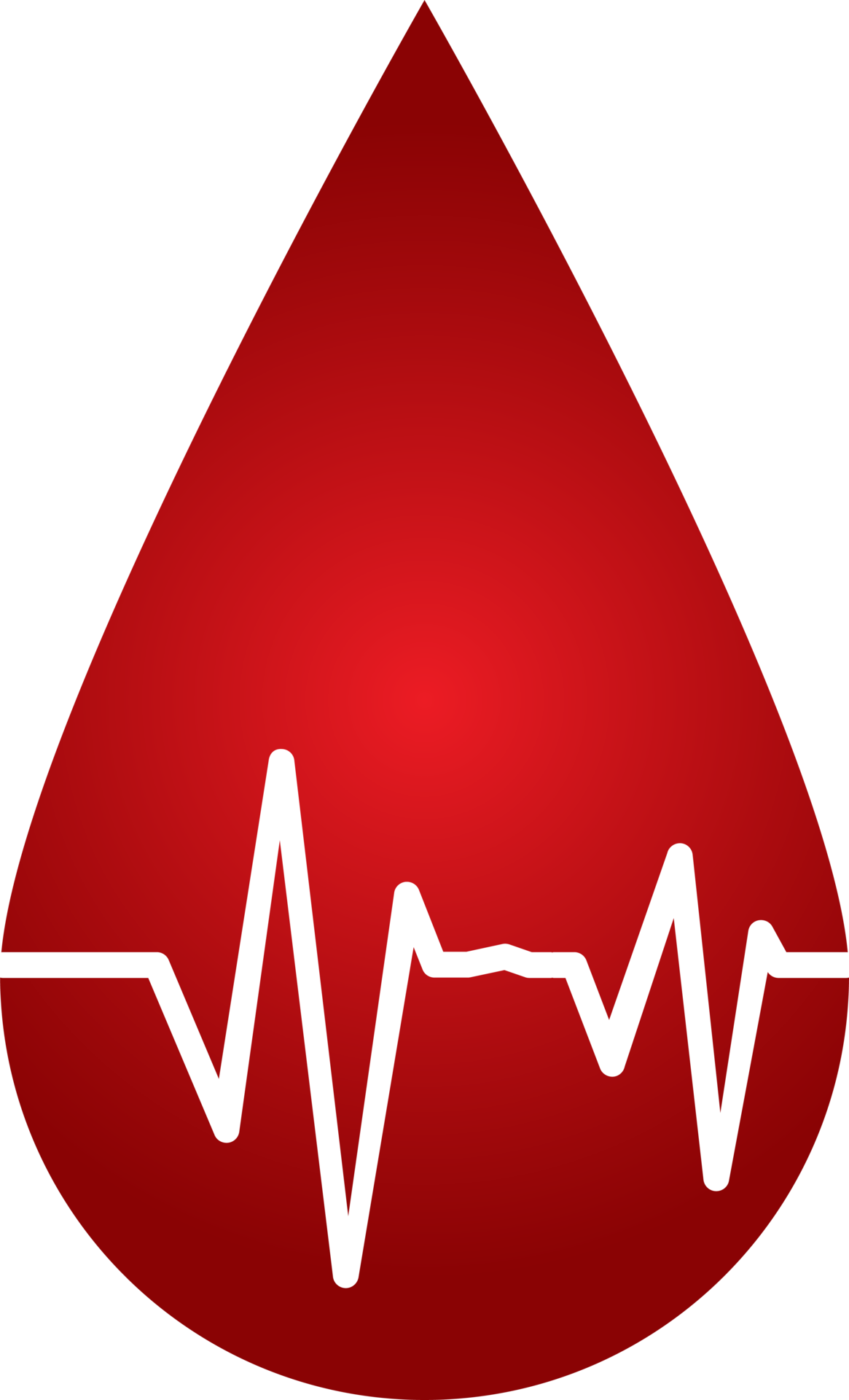 Medical set with red color. Blood drop icon. The medical red icon with