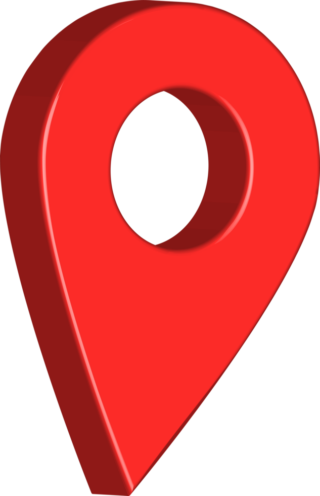 Location pin and tracker icon and GPS pointer. Map marker and location pin. 3D red location pin icon for GPS png